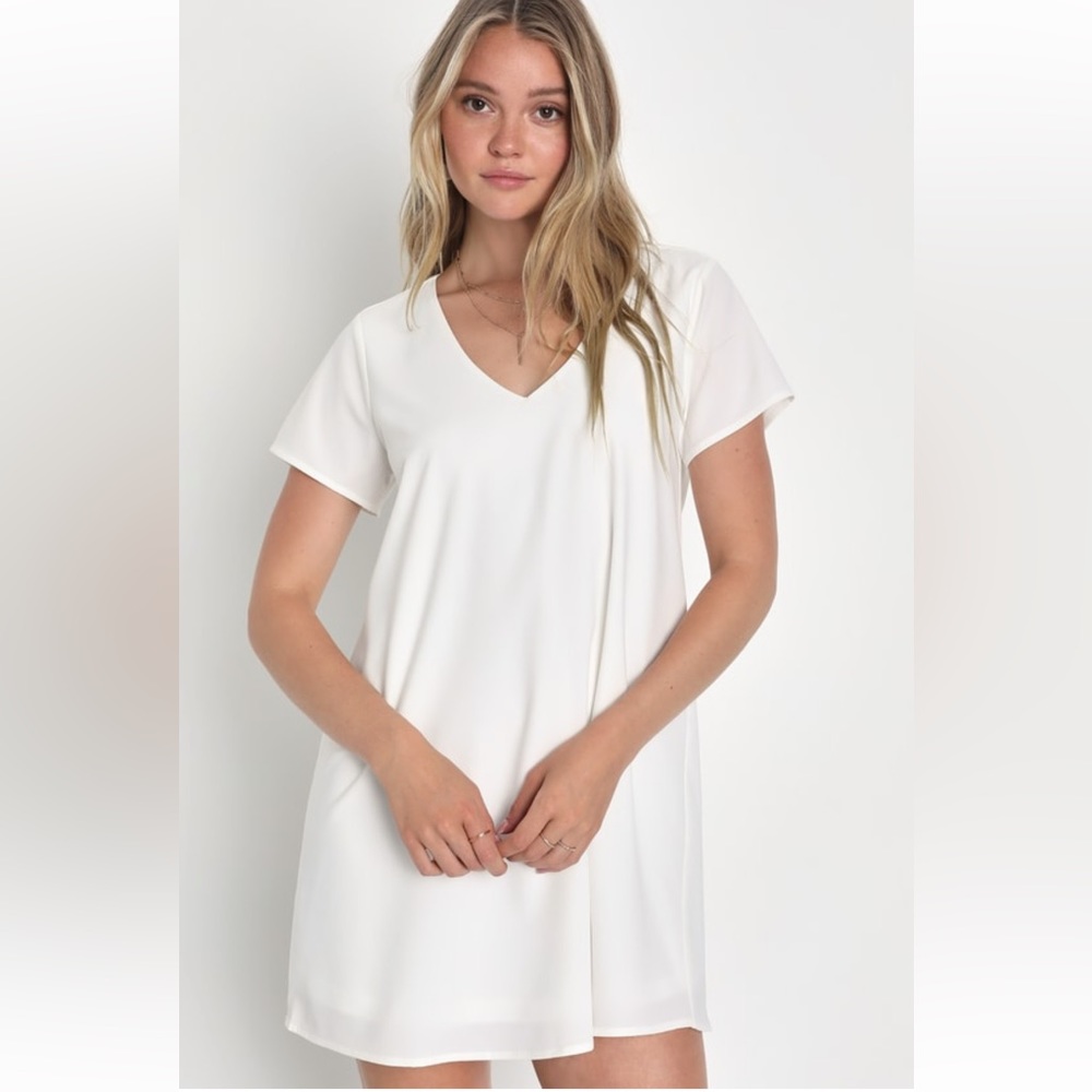 Lulus Freestyle White Shift Dress